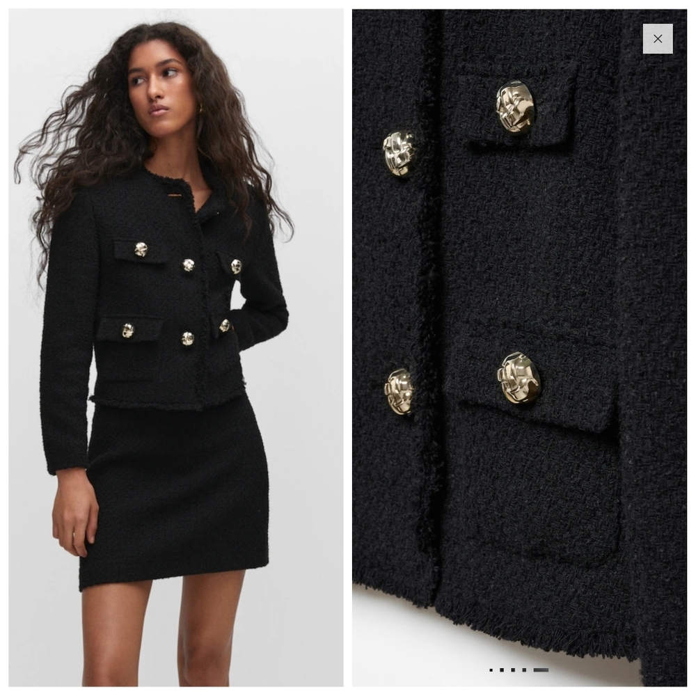 🔥Last 1🔥MANGO Tweed Jacket